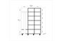 Hanah Home 135-729 Expositor Recibidor Roble Sonoma 135x194x36 cm Tablero Partículas Melamina